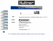 Tablet Screenshot of huttner.de